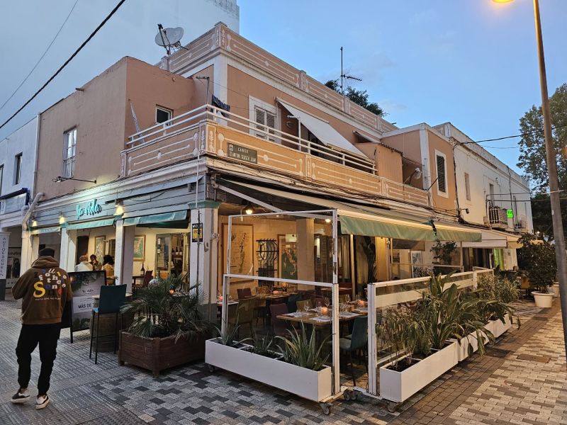 Famous restaurant next to the Ibiza court