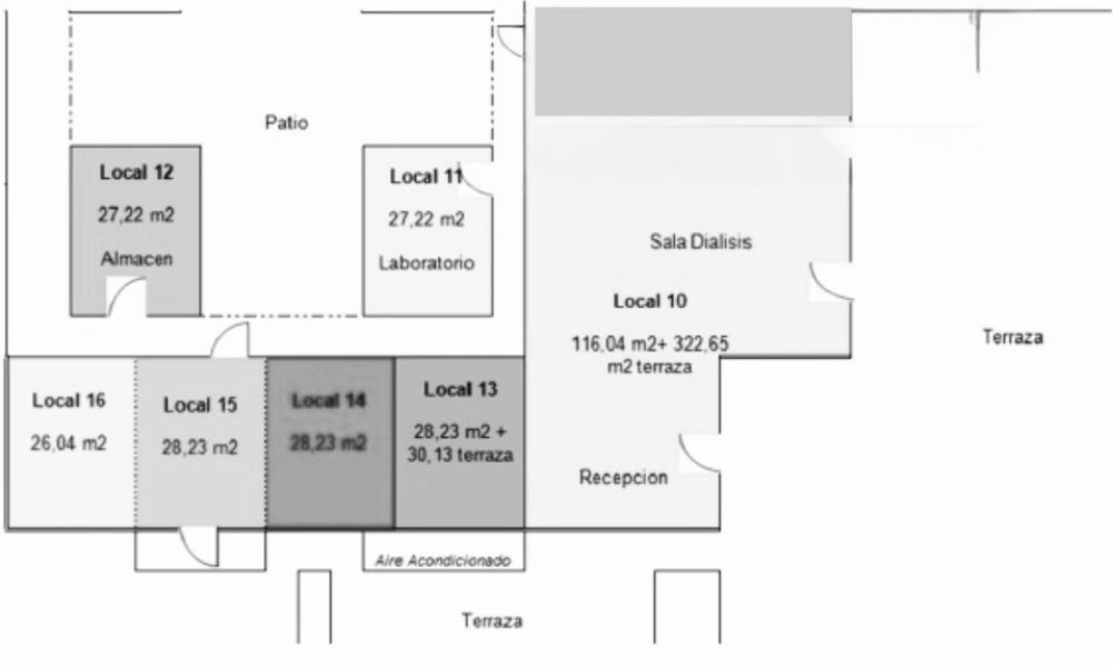 Locale commerciale con vista mare